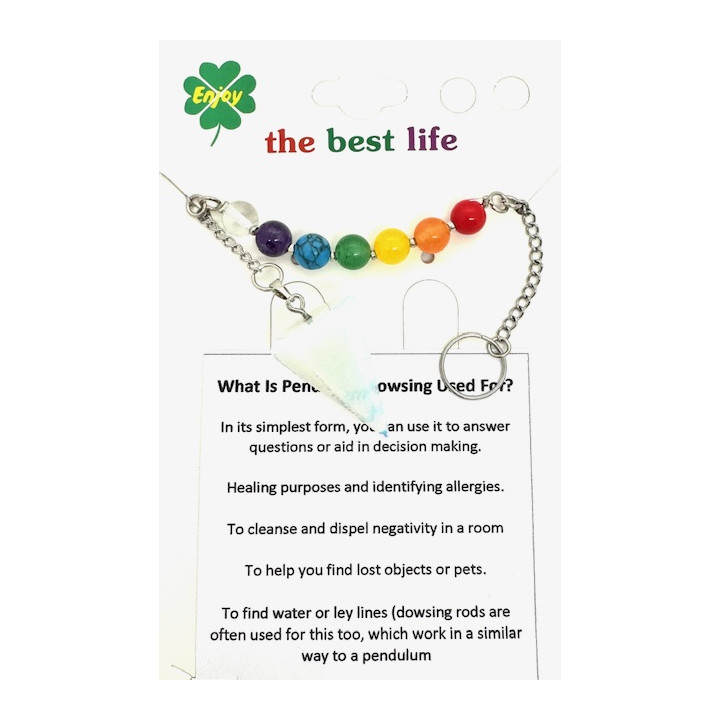 Opal 7 Chakra Gemstone Pendulum