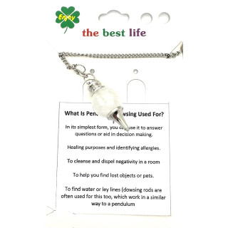 Rock Crystal Gemstone Pendulum Ball