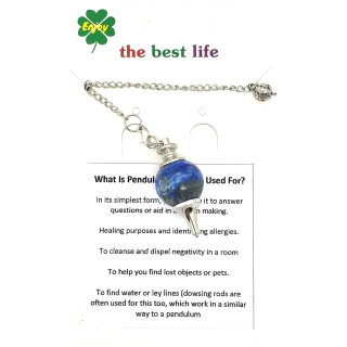 Lapis Lazuli Gemstone Pendulum Ball