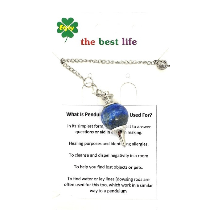 Lapis Lazuli Gemstone Pendulum Ball