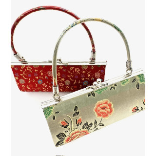 Brocade Frame Clutch Handbag (2 pieces)