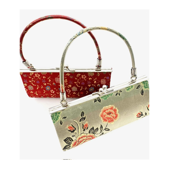 Brocade Frame Clutch Handbag (2 pieces)