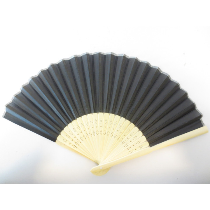 wooden fan black ( 10 pieces)