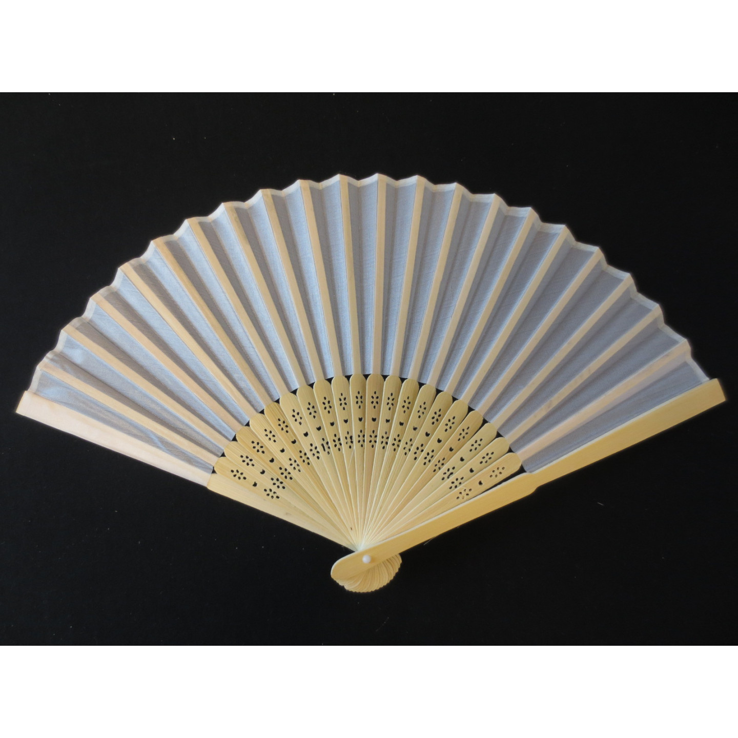 wooden fan white ( 10 pieces)