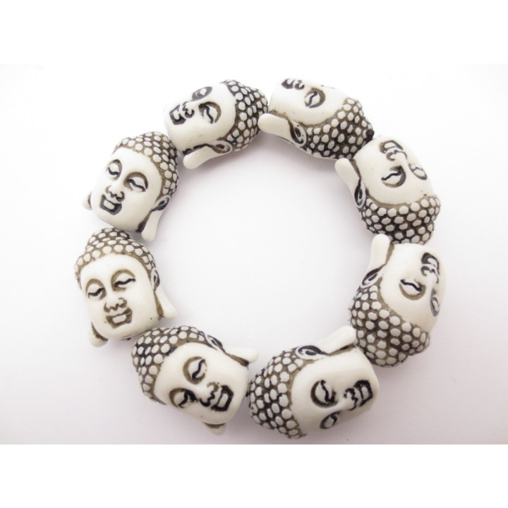 Meditation Buddha bracelace white