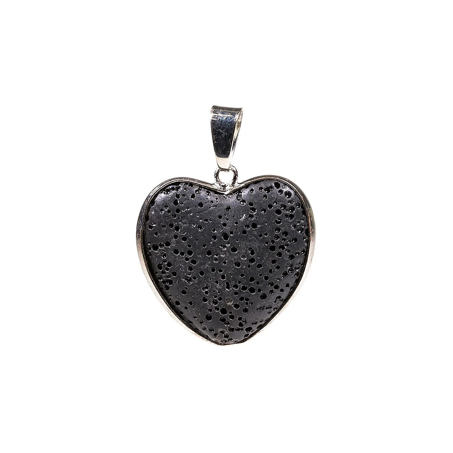 Pendentif en forme de coeur en pierre de lave | Pieralune