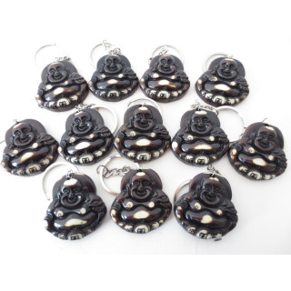 Happy Buddha keyhanger brown