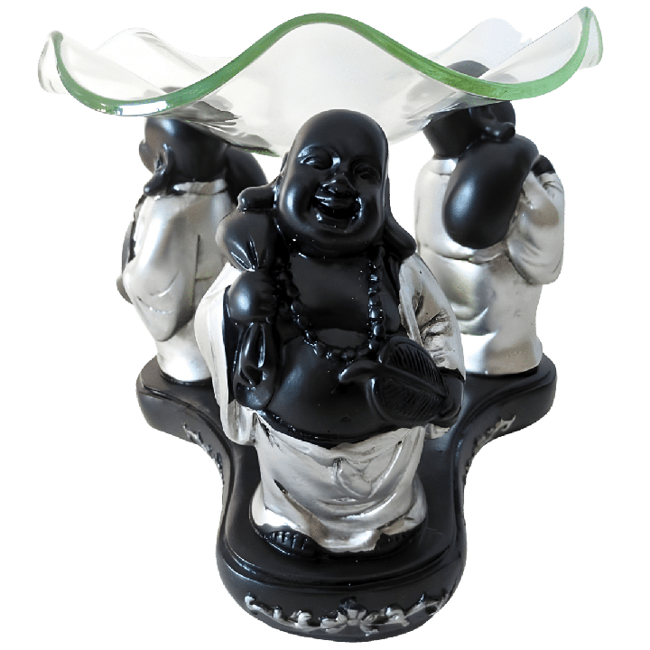 3 Happy Buddhas Oil Burner II (11 cm)