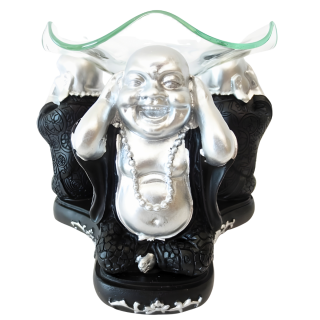 3 Happy Buddhas ‘Hear, See, Silence’ Oil Burner (11 cm)