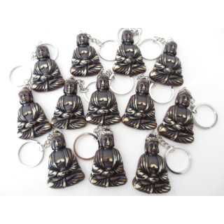 Meditation Buddha keyhanger brown