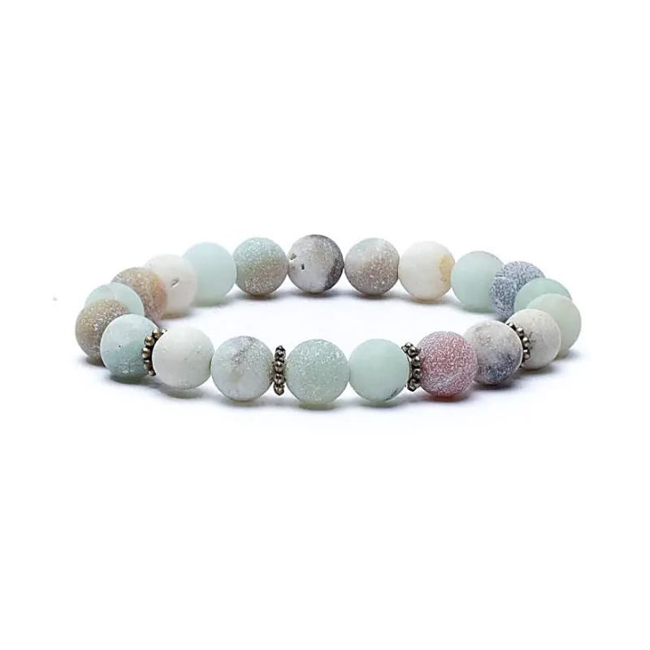 Mala/Bracelet en Amazonite élastique | Pieralune