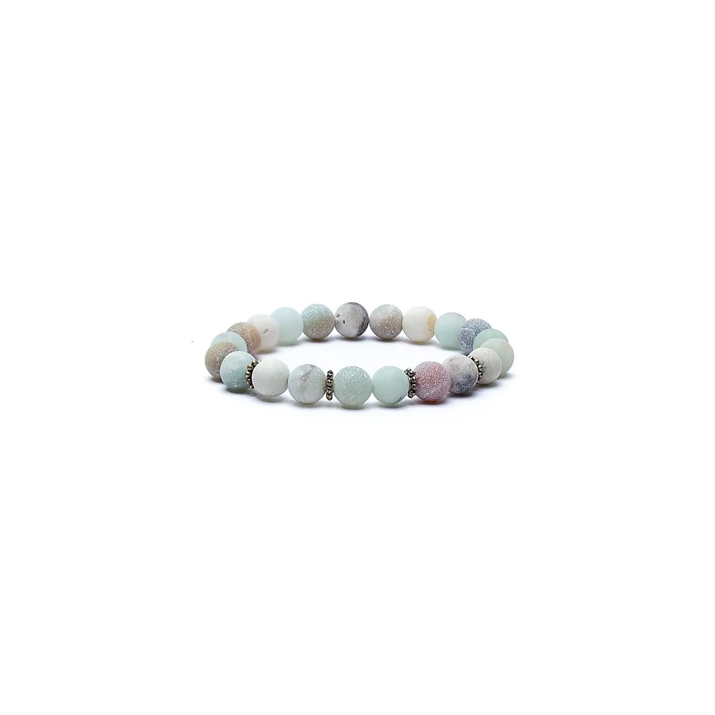 Mala/Bracelet en Amazonite élastique | Pieralune