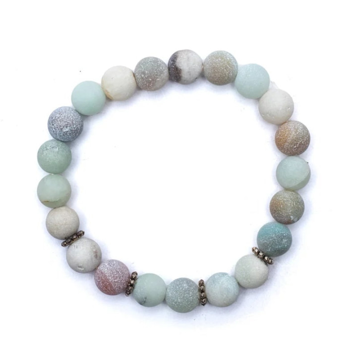 Mala/Bracelet en Amazonite élastique | Pieralune