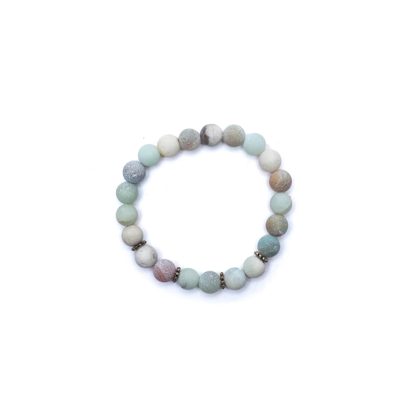 Mala/Bracelet en Amazonite élastique | Pieralune