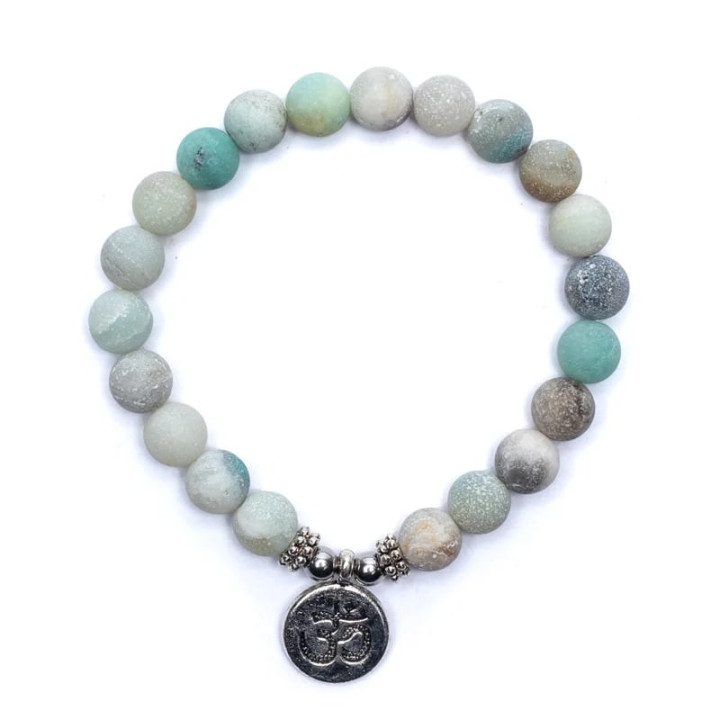 Mala/Bracelet en Amazonite élastique OHM | Pieralune