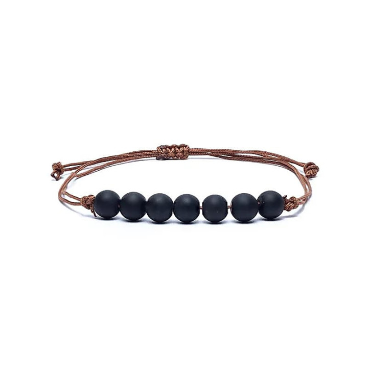 Bracelet Obsidienne ajustable | Pieralune