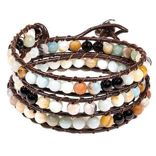 Bracelet amazone / agate noire | Pieralune