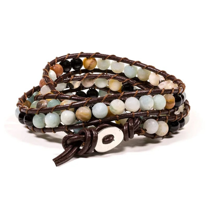 Bracelet amazone / agate noire | Pieralune