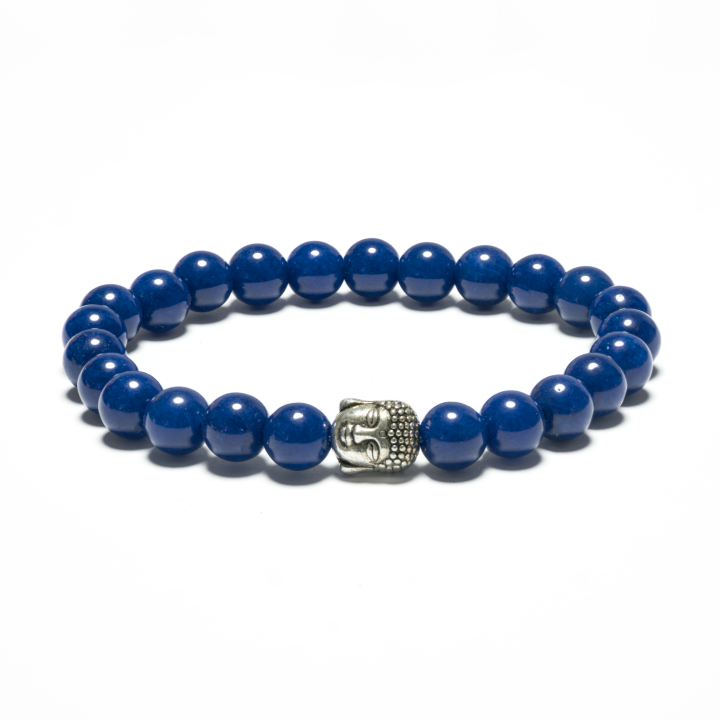 8mm Buddha Bracelet without Box - Lapis Lazuli