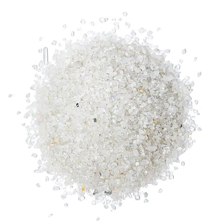 Cristal de roche chips très petits : ± 550 g ; ±0,1-0,3 cm | Pieralune