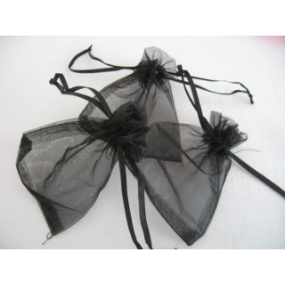 Organza Gift Bag 10 x 15 cm - Black ()
