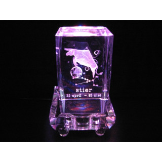3D Crystal Laser Engraving Block – Taurus