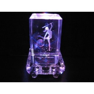 3D Crystal Laser Engraving Block – Virgo