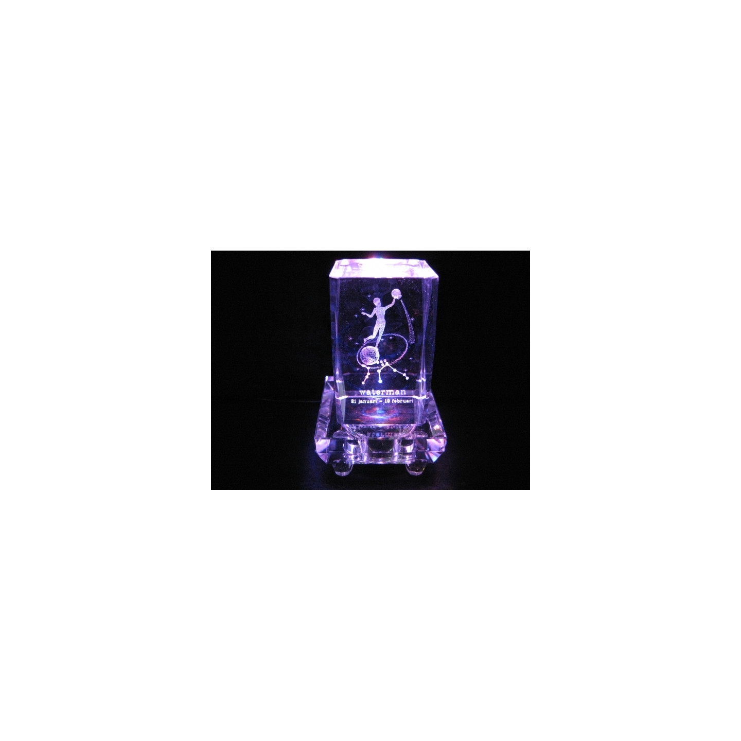 3D Crystal Laser Engraving Block – Aquarius