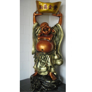 Standing Buddha with goldbar
