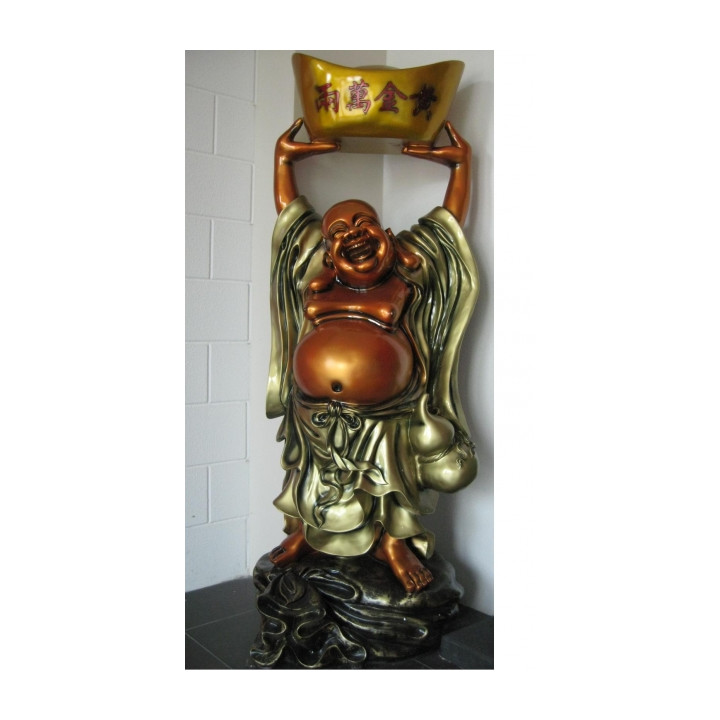 Standing Buddha with goldbar