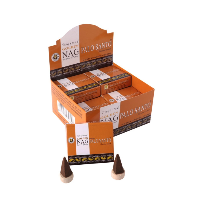 Vijayshree Golden Nag Cones - Palo Santo