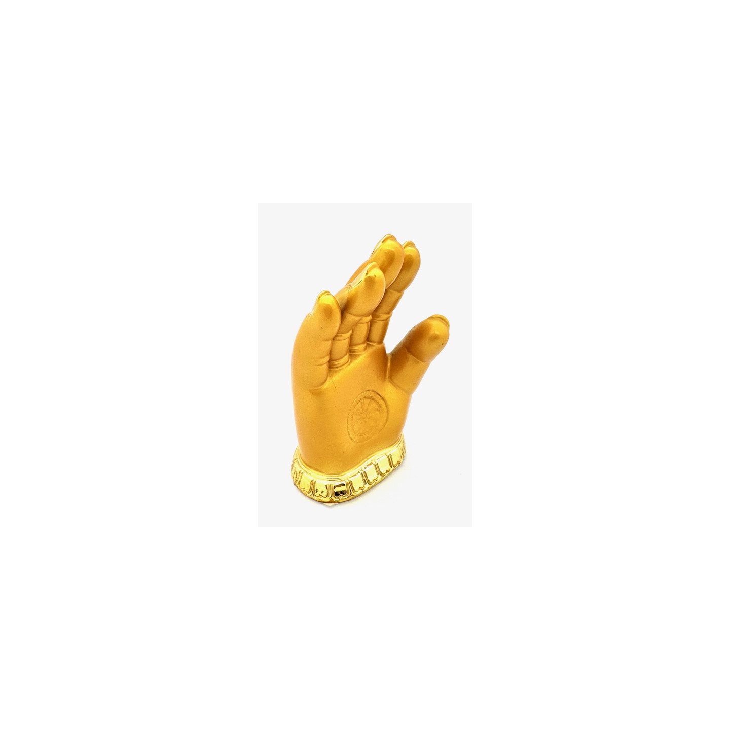 Golden Buddha Hand Protection Statue