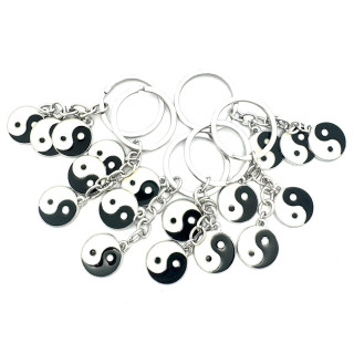 Wholesale 3 in 1 Yin Yang Metal Keychain (6 pieces)