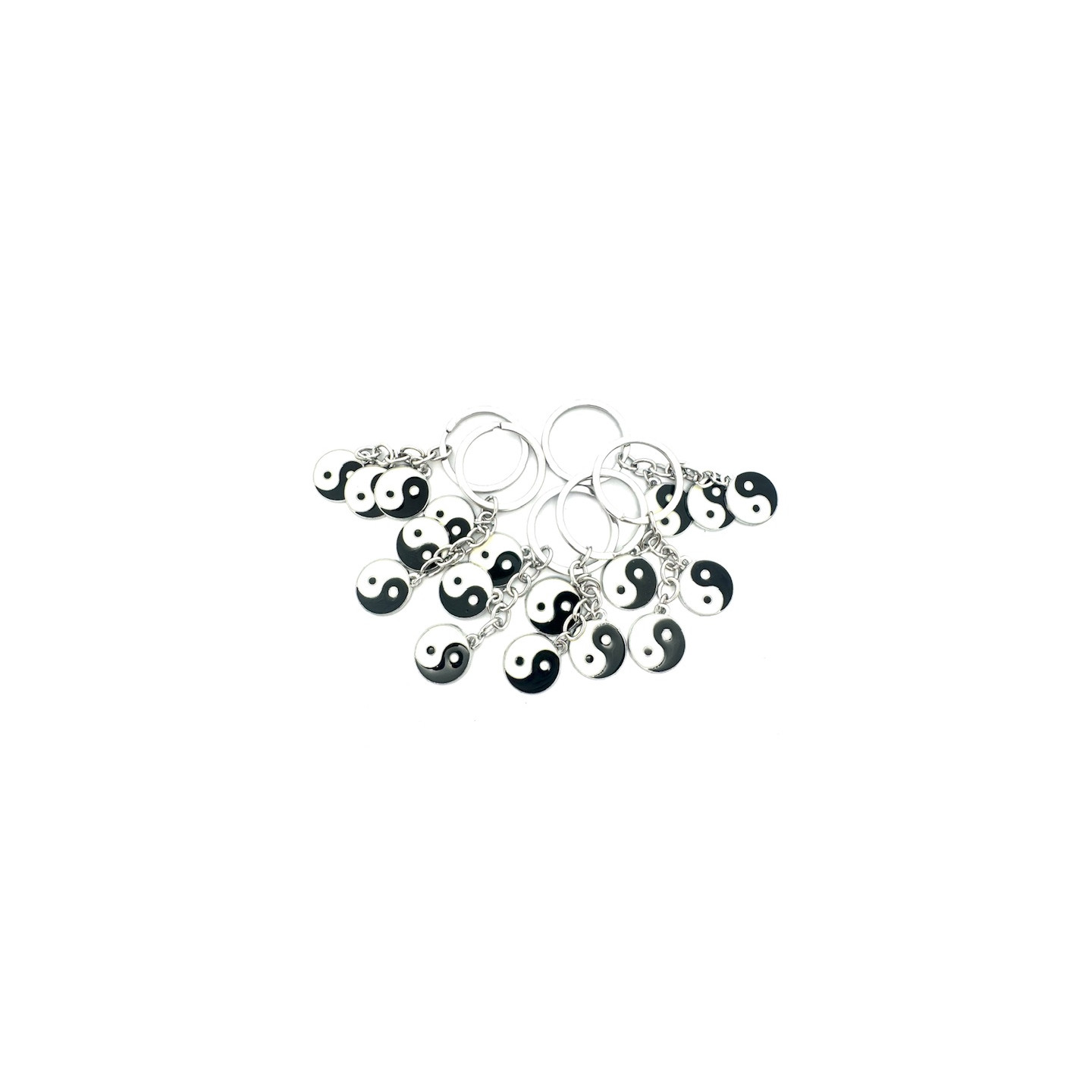 Wholesale 3 in 1 Yin Yang Metal Keychain (6 pieces)
