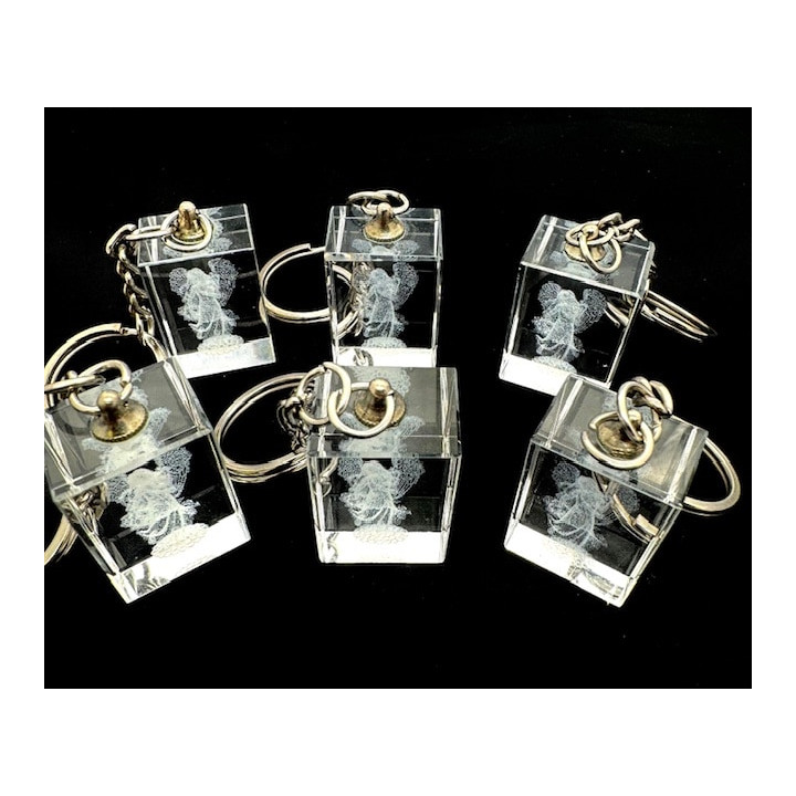 Crystal New Angel Keychain Set – (6 Pieces)