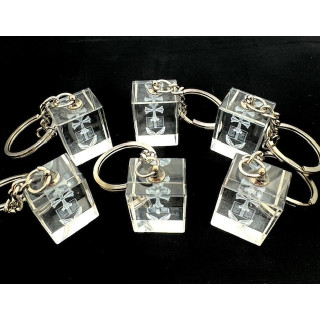 Crystal Bible with Cross Keychain Set – (6 Pieces)