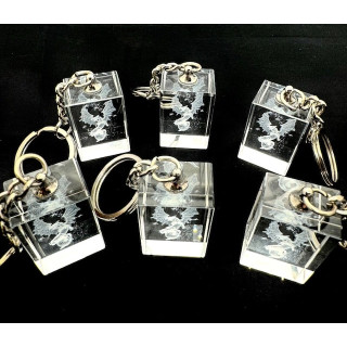 Crystal Dragon Keychain Set – (6 Pieces)