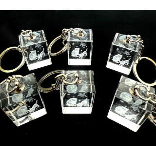 Crystal Cats Keychain Set – (6 Pieces)