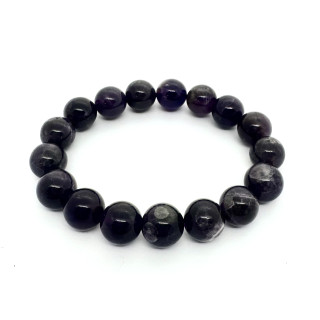 12mm Amethist Gemstone Bracelet – Gift Box Excluded