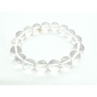 12mm Rock Crystal Gemstone Bracelet – Gift Box Excluded