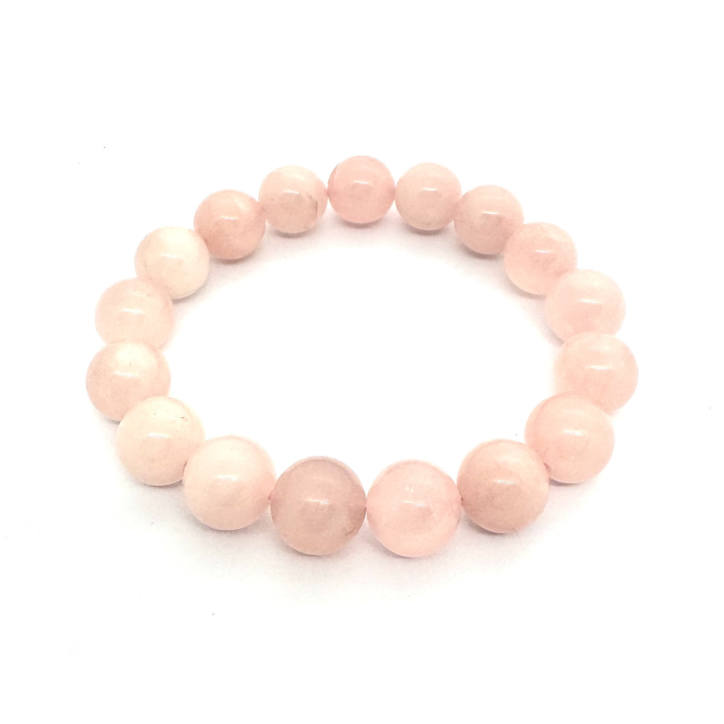 12mm Rose Quartz Gemstone Bracelet – Gift Box Excluded