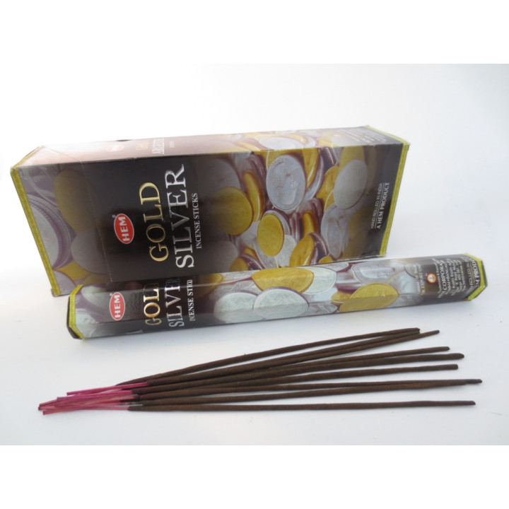 HEM Hexa Incense Sticks - Gold Silver