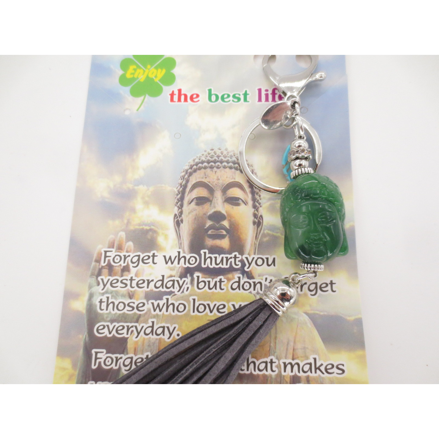 buddhahead keychain green