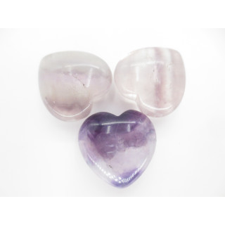 Gemstone Heart with Gift Bag - Fluorite ()