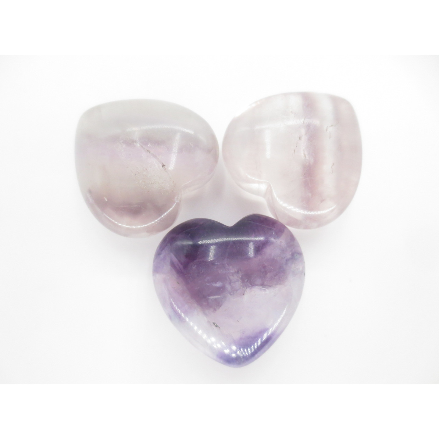 Gemstone Heart with Gift Bag - Fluorite ()