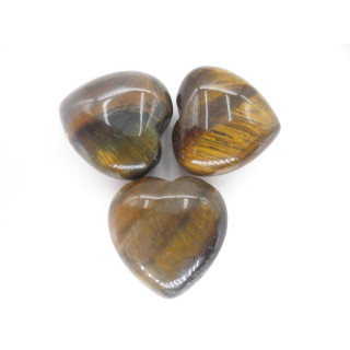 Gemstone Heart with Gift Bag - Tiger Eye ()