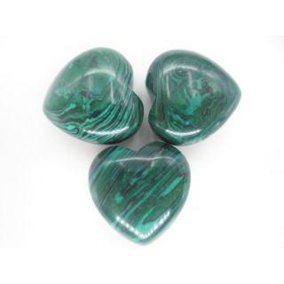 Gemstone Heart with Gift Bag - Malachite ()