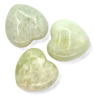 Gemstone Heart with Gift Bag - Mountain Jade ()