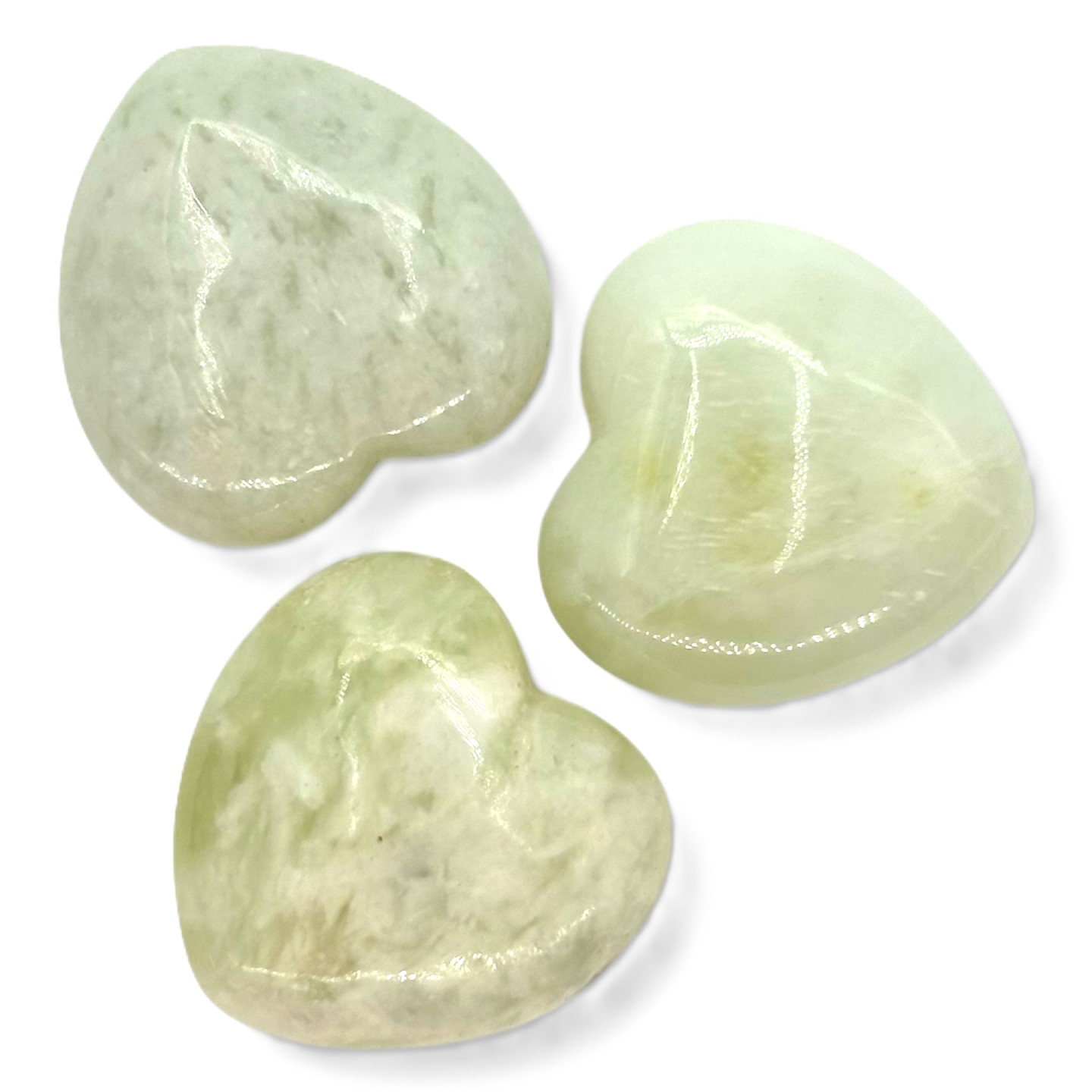 Gemstone Heart with Gift Bag - Mountain Jade ()