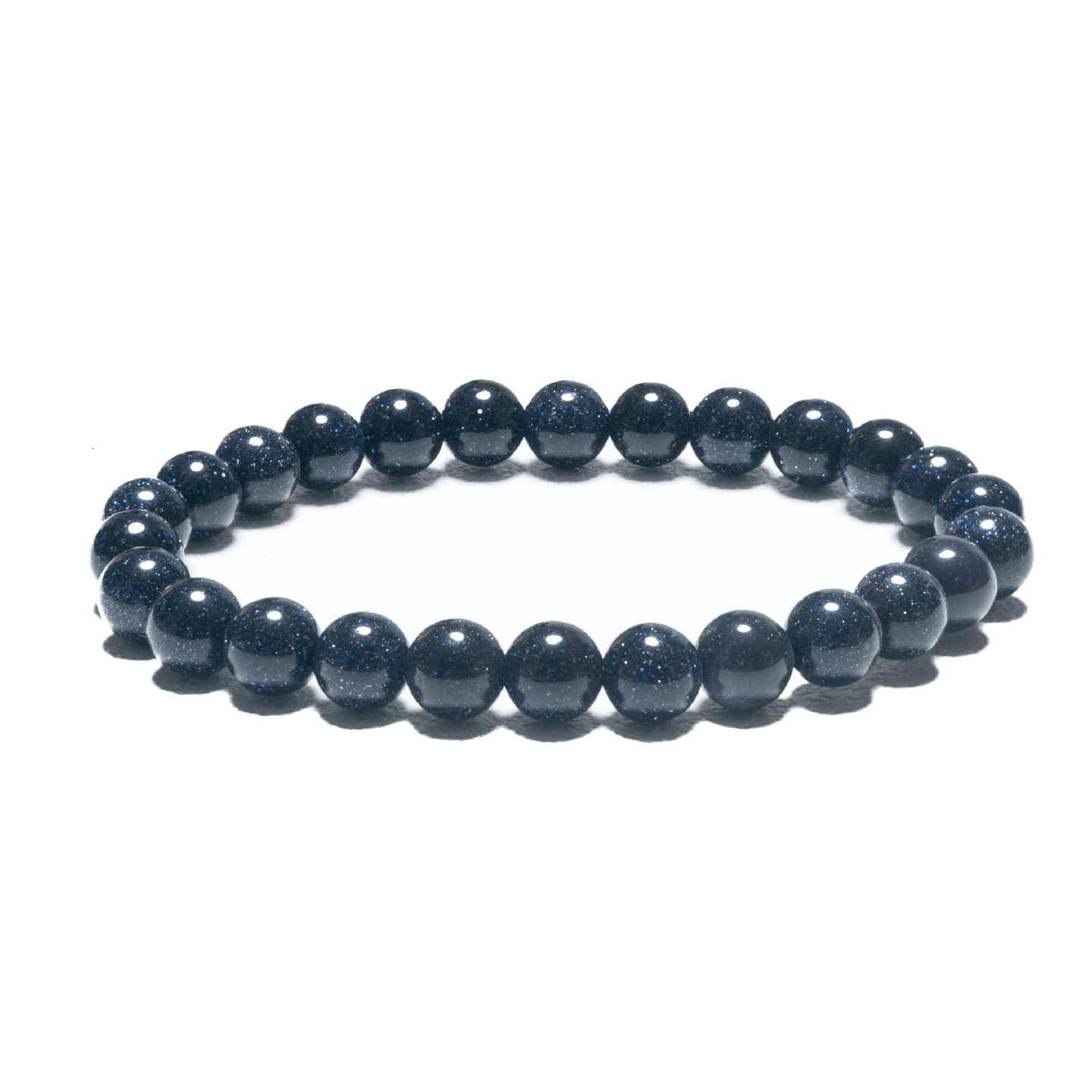 8mm Gemstone Bracelet without Gift Box - Blue Sandstone